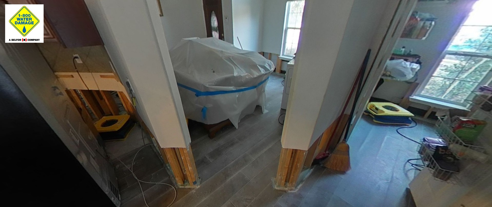 During Kitchen Damage Restoration at Manorfield Image 4