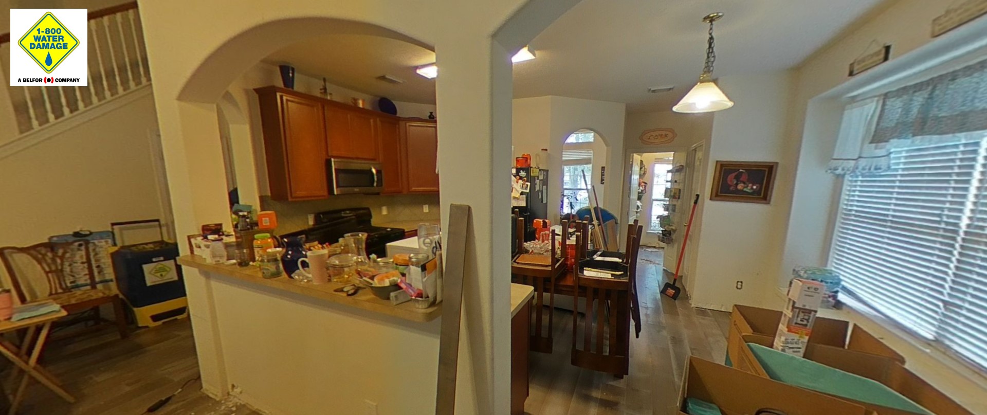 Kitchen Damage Restoration at Manorfield Before Image 3